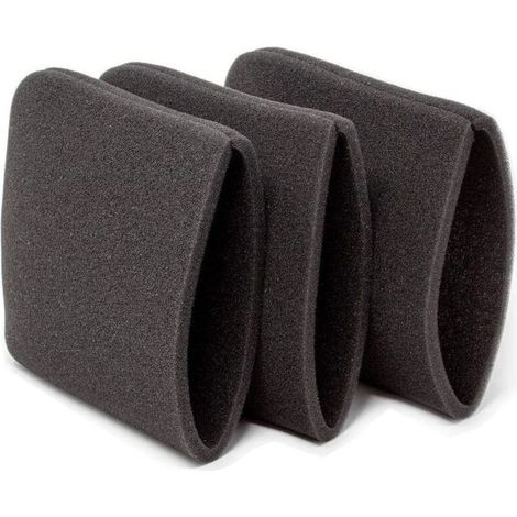 Lot de 3 Filtres à Eau - Mousse - pour Filtres Aspirateur Shopvac 90585 Coton (1/5)