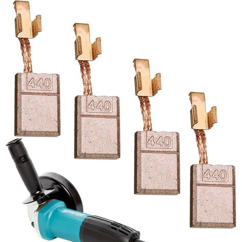 Escobillas de carbón CB 440 para taladro atornillador, escobillas de carbón de cobre para CB440, escobillas de carbón para destornillador DDF456, escobillas de carbón de 18 V/14,4 V, 4 unidades para m (1/5)