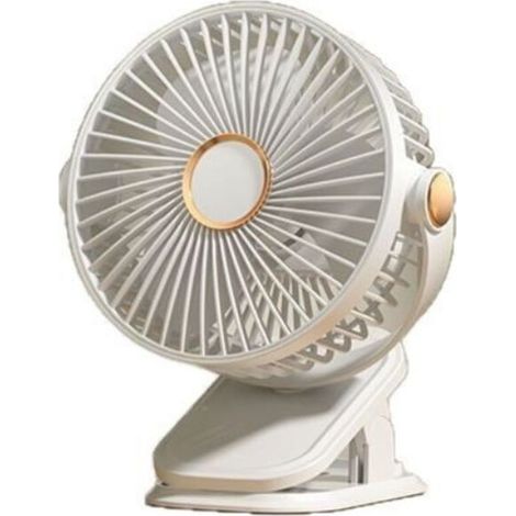 Ventilatore USB silenzioso, ventilatore da tavolo, mini ventilatore, 3 velocità del vento, rotazione a 720°, piccolo ventilatore, ventilatore da tavolo, adatto per essere appeso, adatto per ufficio/sc (1/5)
