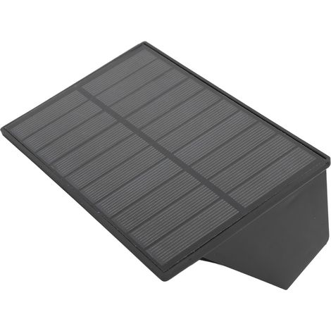 Appliques murales solaires à LED (lumière chaude, éclairage indirect, 4 LED, 1500 mAh, IP54, capteur de luminosité, pour extérieur) avec contrôle intelligent de la lumière et éclairage indirect. (1/5)