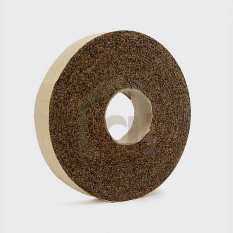 Bandes résilientes en liège et caoutchouc, bobine de 10 mètres, ép. 4mm - l.6cm x L.10 mètres linéaires (1/3)