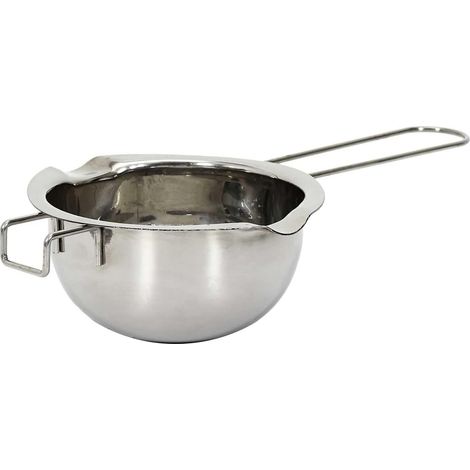 Bol bain-marie ergonomique – Acier inoxydable 304, grande capacité, finition argent, pour chocolat/sauces