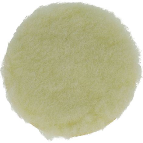 vhbw Polierschwamm Ersatz für Bosch 3165140386524 für Exzenter- & Schwingschleifer - 12,5 cm Arbeitsdurchmesser, 16 g, beige