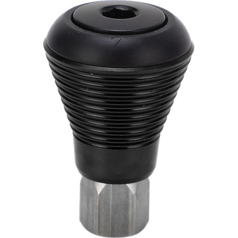 Tige de selle pliante à pôle positif, butée champignon, finition miroir, bloc de tige de selle noir