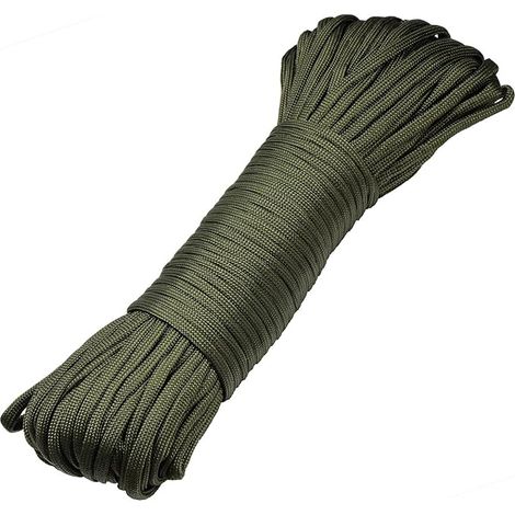 30 m langes Textilseil mit Nylon-Rettungsgurtband für Outdoor-Campingaktivitäten, 4 mm