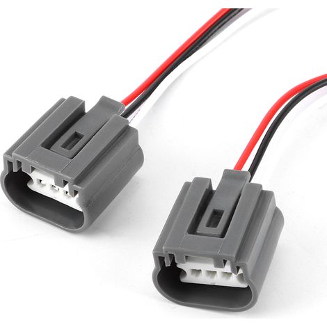 Lot de 2 connecteurs femelles 9008 H13 adaptateur faisceau électrique pour ampoule LED céramique résistant à la chaleur, prise étanche (1/3)