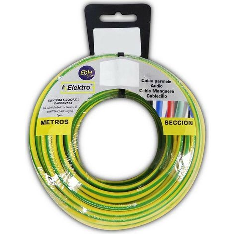 Avvolgicavo flessibile 6mm bicolore senza alogeni 10m (1/2)