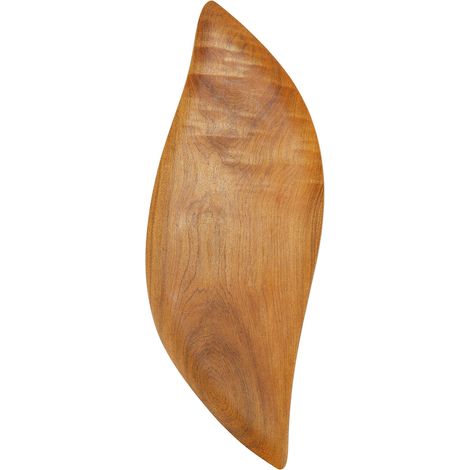 Raclette en bois parfumé universelle pour visage et corps, planche de scraping méridien type feuille, grattoir Gua Sha (1/5)