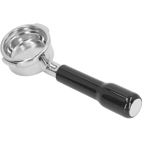 Porte-filtre sans fond 58mm, 2 oreilles, acier inoxydable, détachable, accessoire machine à café pour Breville série 9, noir (1/5)
