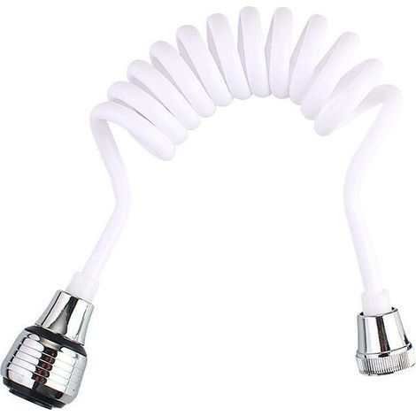 Faucet Extension, Removable Sink Faucet Sprayer, Lengthened Household Kitchen Faucet, Portable Retractable Foaming Water Faucet, Sink Faucet Head(White) (1/5)