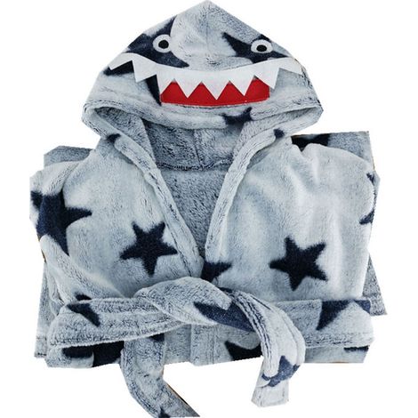 Peignoir enfant dessin animé gris requin cinq étoiles 6537.5cm, BLOW (1/3)