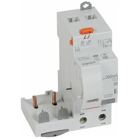 Bloc différentiel adaptable à vis DX³ pour disjoncteur 1 module par pôle - 2P 230V - 63A - typeAC 300mA - LEGRAND