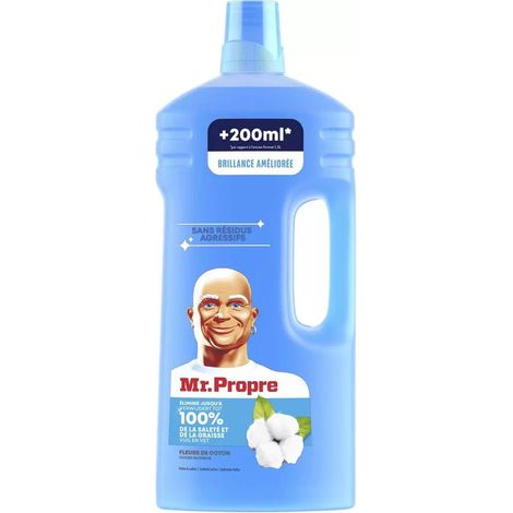 Mr Propre Limpiador Multiusos Flores de Algodón 1.5l Incluye 200 ml Gratis Mr Propre Limpiador Multiusos Flores de Algodón 1.5l