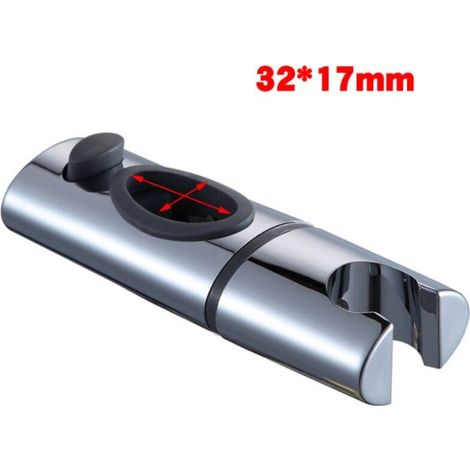 Support de douche réglable en tube elliptique (32 × 17 mm) – Siège de douche fixe ou élévateur, accessoire de salle de bain pour sécurité et confort (1/3)