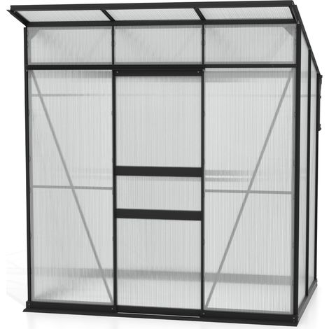 Vitavia Gewächshaus "Palma 3250" inkl. Stahlfundamentrahmen, schwarz pulverbeschichtet, 2,5 m², 6 mm HKP (1/5)