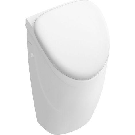 Villeroy & Boch O.novo - Urinoir à action siphonique Compact pour installation avec abattant, sortie arrière, blanc alpin 75570101