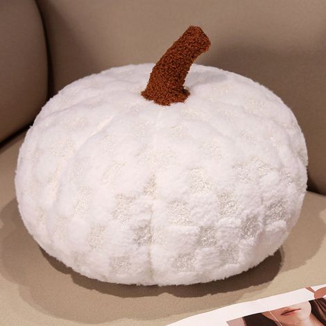Coussin Citrouille - Rembourrage Laine - Forme 3D Réaliste - Décoration Intérieure Halloween - Usage Sol Canapé Lit - 15 x 15 x 20 cm - 1 Pièce (1/3)