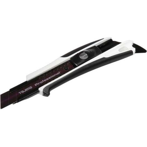 TAJIMA DORA FIN Cuttermesser 18 mm mit einer RAZAR BLACK Klinge, mit Schieber und Finne, DFC560W