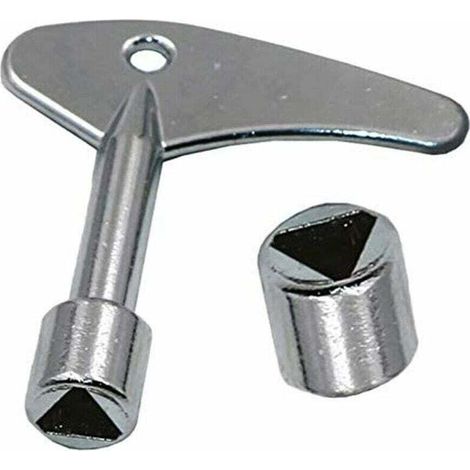 Lot de 2 clés triangulaires de 9 mm avec interrupteur à clé triangulaire pour ascenseur électrique à gaz d'urgence