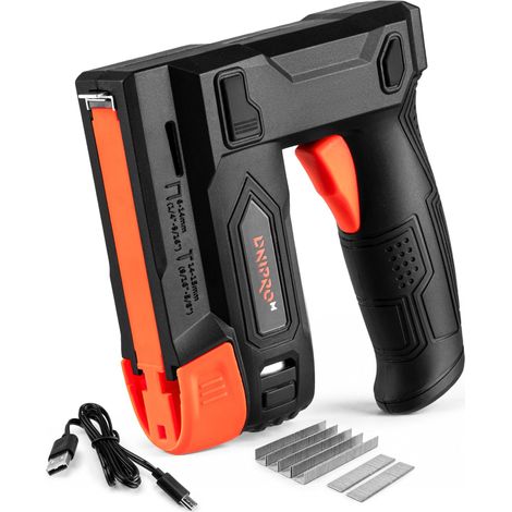 Dnipro-M Agrafeuse à Batterie 3,6V 1500 mAh. Comprend 400 Agrafes et 100 Clous, Compatible avec Agrafes 6-14 mm et Clous 14-15 mm, Charge USB-C. CS-36 (1/5)