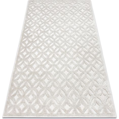 Carpet SANTO SISAL 58507 Openwork, art deco beige beige 200x290 cm