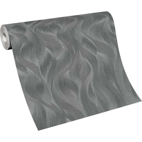 Papier peint effet béton gris clair chambre & couloir Tapisserie grise effet béton salon et couloir Papier peint intissé vinyle bureau (1/5)