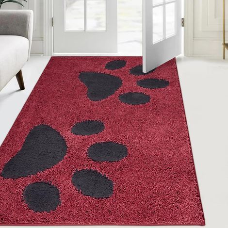 Paillasson Interieur 84 x 150 cm, Tapis d'Entrée Antidérapant et Lavable en Machine, Tapis de Sol Douces Absorbantes pour Chien, Entrée, Porte, Couloir (1/5)