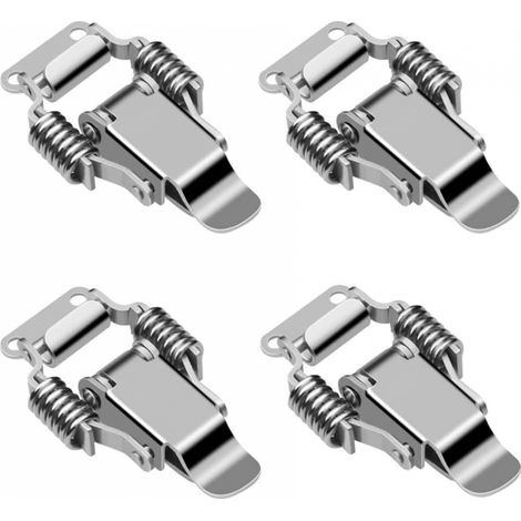 Loquet serrage acier levier moraillon fermeture boîte 4pcs (1/4)