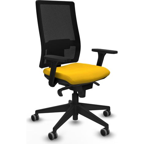 Piqueras y Crespo Horna Chaise de bureau jaune ergonomique (1/3)