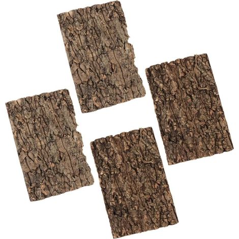 4 Pièces Décoration Écorce pour Terrarium Reptile Écorce Fond Reptile Décoration Arbre Décorative Terrarium (1/5)
