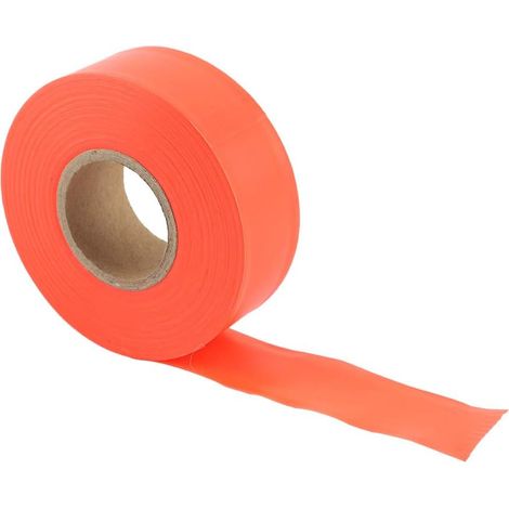Ruban de Marquage Non Adhésif, Ruban de Barrière Portable Haute Visibilité pour Piste de Danse, Orange, 45m x 2.5cm, PVC, Ruban d'Épissure pour Camping et Randonnée (1/5)
