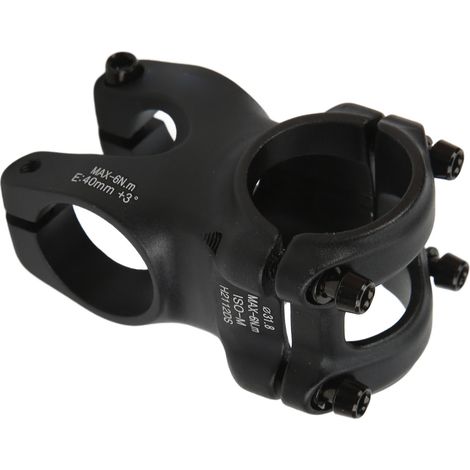 Potence de guidon de vélo de montagne creuse antidérapante et durable en alliage d'aluminium noir, accessoires de vélo à monter soi-même (1/5)