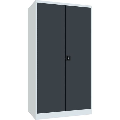 Pavoy Schwerlastschrank, 3 Fachböden a 200 kg, 4 Schubladen, Ral 7035/7016 (1/3)
