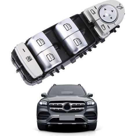 Interrupteur de Leve Vitre Interrupteur de fenêtre Electrique compatible avec C-Klasse EQC GLC W205 S205 N293 X253 C253 Interrupteur de commande de vitre électrique A2059056811, Non original (1/4)