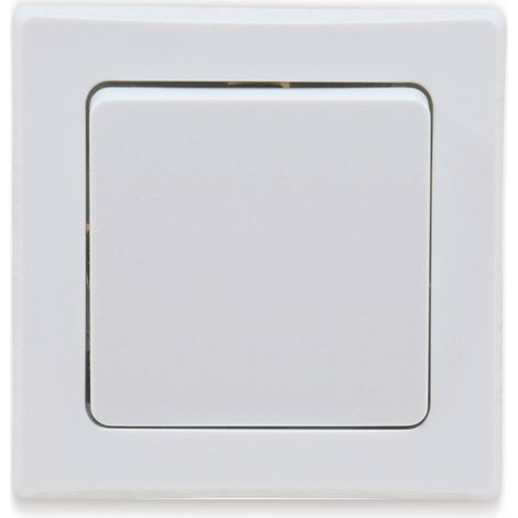 DELPHI Wechselschalter Klemmanschluss, 10A/250V, 1-fach-Rahmen, weiß (1/2)