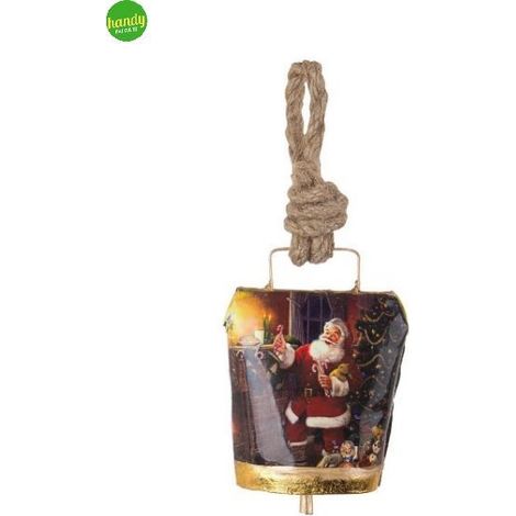 Pendaglio natalizio wendi Bizzotto campana babbo natale