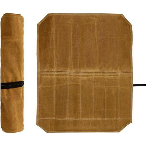 1 Sac à couteaux, Toile résistante, 7 compartiments, Rangement portable, Cuisine, Camping (1/5)