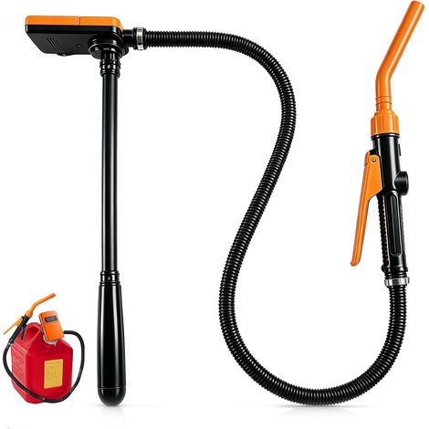 Pompe Carburant Automatique, 2.4GPM Pompe Transfert électrique, Pompe à Carburant électrique, Pompe Transfert Carburant für Voiture Moto Matériel Agricole Diamètre Sortie D'huile 1,5cm, Entrée 2,7cm (1/5)