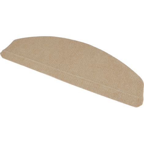 Stufenmatten 15er Set Treppen-Matten Treppenmatten Treppenteppich Treppenschutz Beige (1/5)
