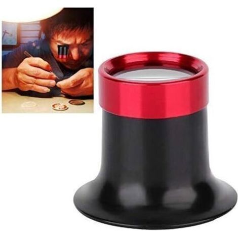Loupe D'horloger, Réparation De Loupe Oculaire en Alliage D'aluminium 10x pour Lecture Tous Les Travaux De Précision Réparations Couture