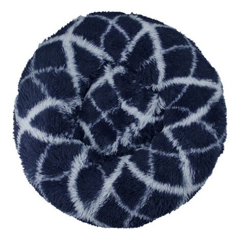 BUNTHAUS Lit pour Chat, Coussin Moelleux, Doux Lavable pour Chats Chiens (Bleu Marine, 40cm), Ensoleillé (1/5)