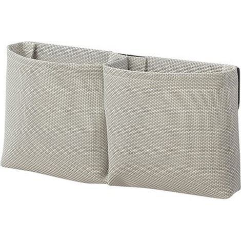 Ever TAPE STORAGE BASKET SMALL DOUBLE CON TASCA DOPPIA GRIGIO MELANGE codice prod: EVTPBKTDG (1/2)