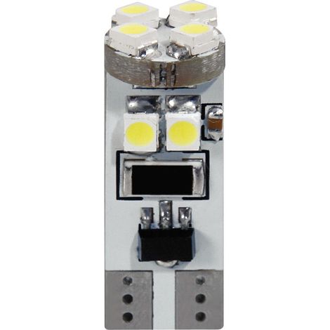 24V Hyper-Led 24 - 8 SMD x 3 chips - (T10) - Trifocus - W2,1x9,5d - 2 pz  - Scatola - Rosso - Doppia polarità - Resistenza incorporata