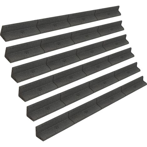 Flexible Rasenkante 6 x 1,2m Gartenbegrenzung Rasen Wege Gummi