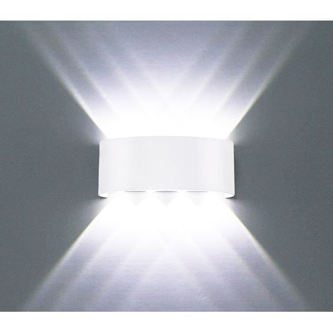 Applique LED Lampada da Parete Ovale 24W Luce Fredda Bianco Esterno Interno D-11