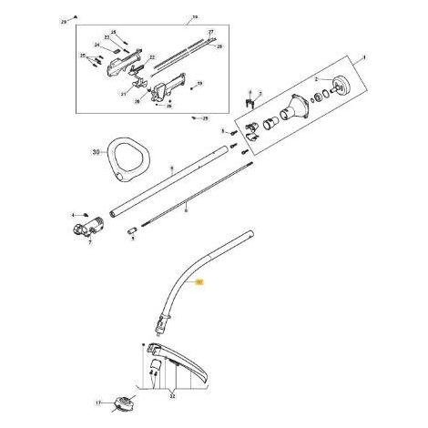CONJUNTO DE TUBO DE TRANSMISIÓN ORIGINAL STIGA - 118803477/0