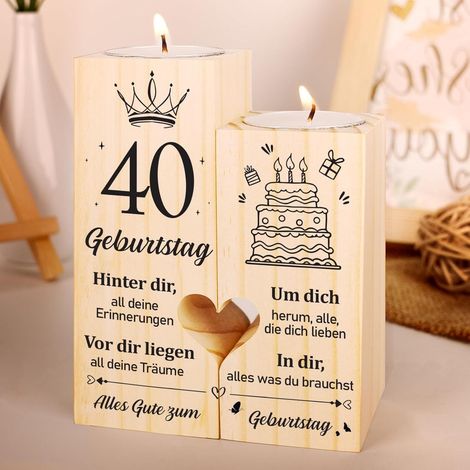 Kerzenständer Personalisierter 1985 40 Geschenke Zum 40. Geburtstag (1/5)