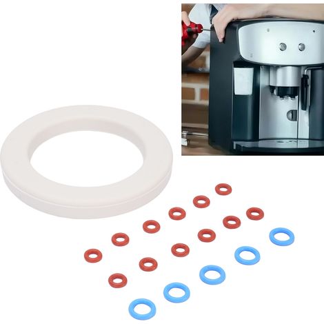 Junta del grupo de preparación con juntas tóricas para cafeteras Breville BES900, BES920, BES980 y BES990 - kit de mantenimiento de silicona (7,1 cm, 18 juntas) (1/5)