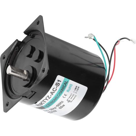 AC-Synchronmotor mit Kondensatorhalterung, CW/CCW, hohes Drehmoment, niedrige Drehzahl, 60 W, XD80KTYZ, 110 U/min, AC 110 V (1/5)