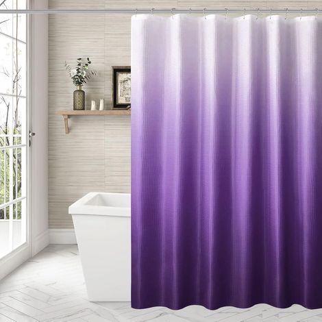 Rideau de douche 180x180 cm imperméable anti-moisissure (1/5)